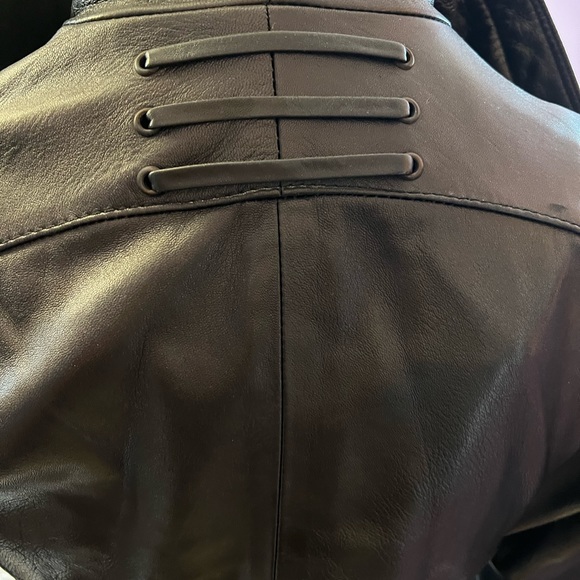 Luca Luca belted lamb skin trench US8 - Picture 8 of 17